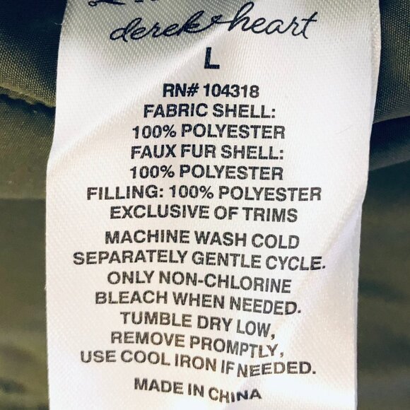 Forever 21 Zip Up Puffer Vest Jacket 2 Way Reversible Plush Trim Size L Green - Picture 16 of 16